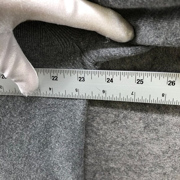 VTG Banana Republic Full Zip Sweater Mens M Gray Green Stripe Knit Cotton - Picture 7 of 8